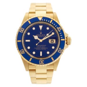 Rolex Submariner 16618 18k Blue dial 40mm Automatic watch