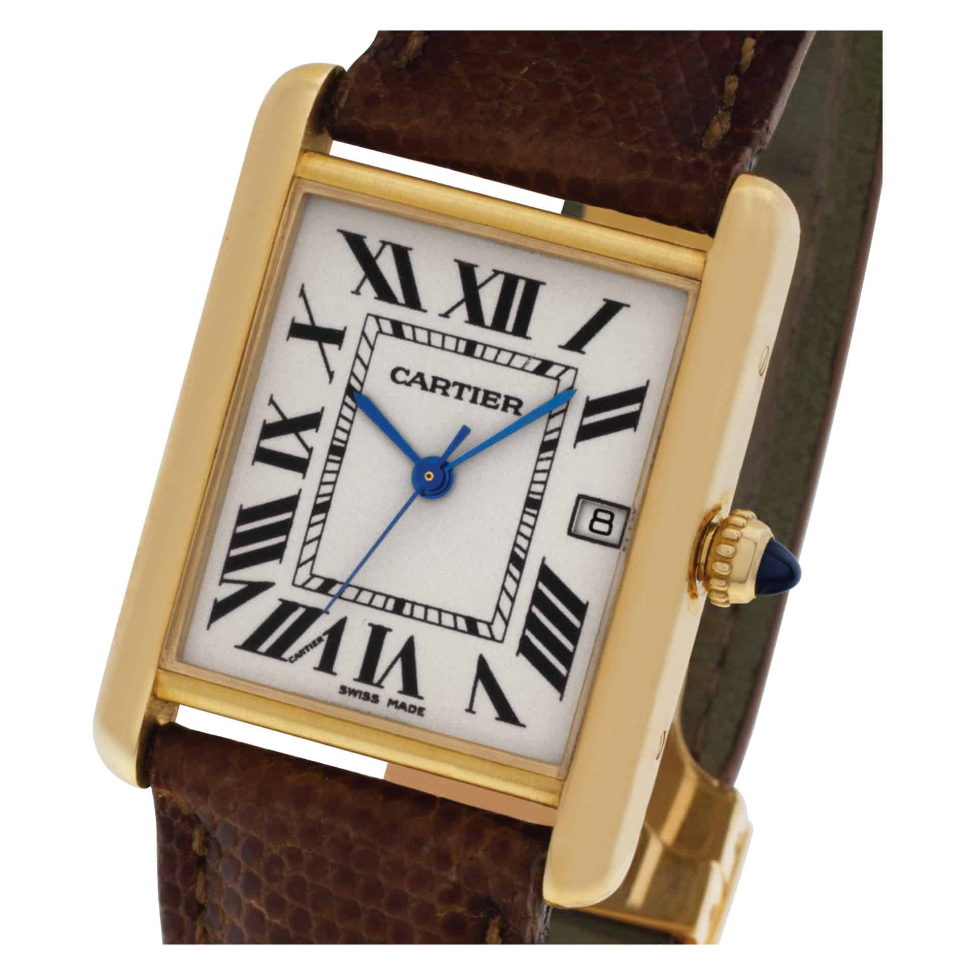 Cartier W1529756 Tank Louis 18K Yellow Gold Quartz Deployment