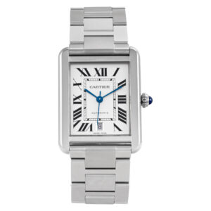 Cartier Tank Solo w5200028 Stainless Steel Silver dial 31mm Automatic watch