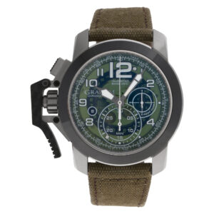 Graham CHRONOFIGHTER SKELETON "Target" 2ccac.g03a Stainless Steel Green dial 47m