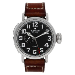 Zenith Pilot Montre D'Aeronef "Type 20" 03.2430.693 Stainless Steel Black dial 4