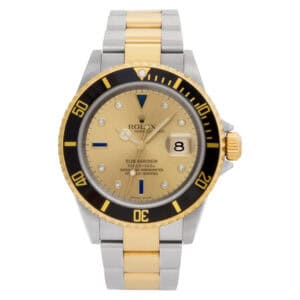 Rolex Submariner 16613 Stainless Steel Gold dial 40mm Automatic watch