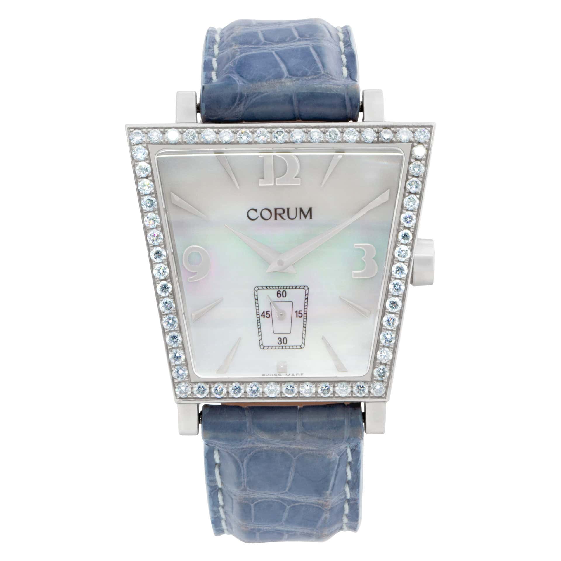 Corum Trapeze 106.404.47 0008 PM52 Stainless Steel Mother of Pearl