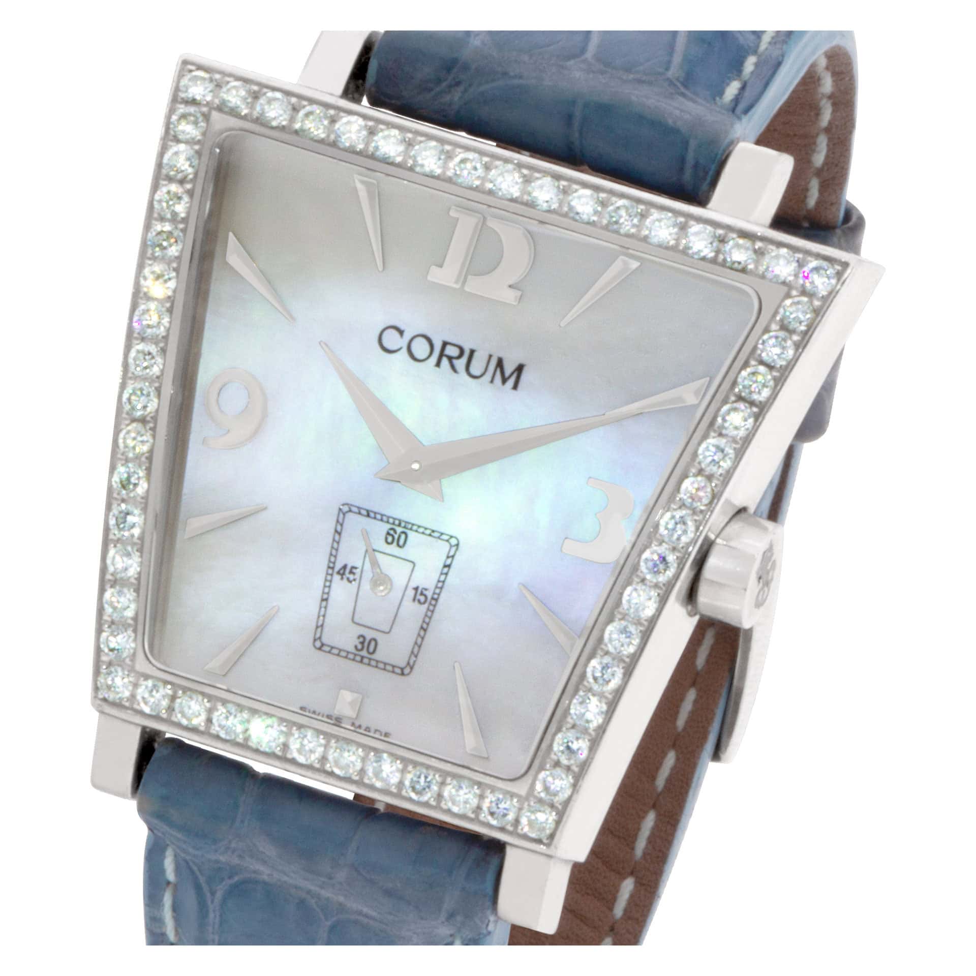 Corum Trapeze 106.404.47 0008 PM52 Stainless Steel Mother of Pearl