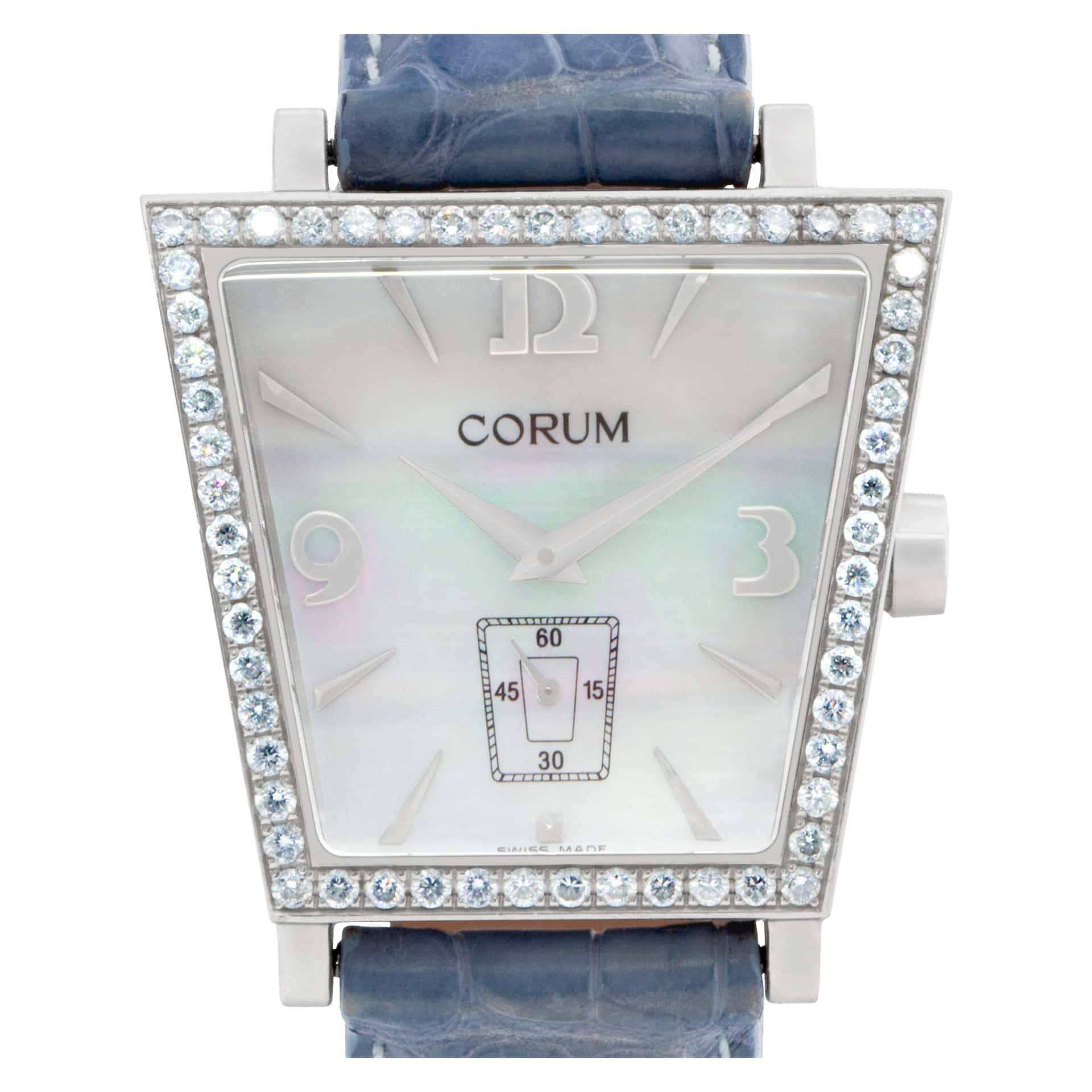 Corum Trapeze 106.404.47 0008 PM52 Stainless Steel Mother of Pearl