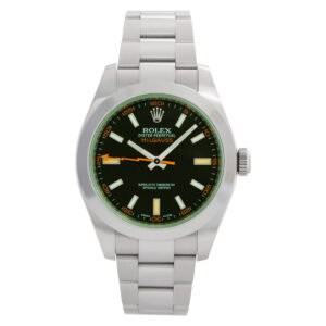 Rolex Milgauss 116400GV Stainless Steel Green customized  crystal 40mm Auto