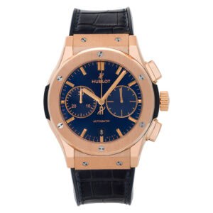 Hublot Classic Fusion 521.OX.7180.LR 18k rose gold Blue dial 45mm Automatic watc