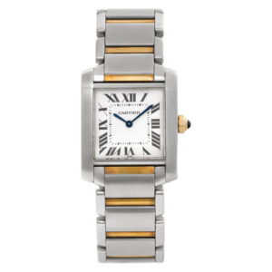 Cartier Tank Francaise W51012Q4 Stainless Steel White dial 25mm Quartz watch