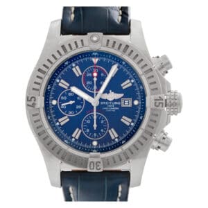 Breitling Super Avenger II A13370 Stainless Steel Blue dial 48mm Automatic watch