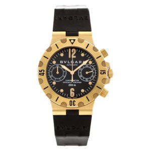 Bvlgari Diagono Acqua Scuba SC 38 C 18k yellow gold 38mm auto watch