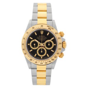 Rolex Daytona 16523 18k & steel 40mm auto watch