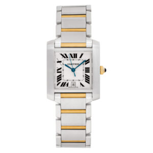 Cartier Tank Francaise W51005Q4 18k & steel 28mm auto watch