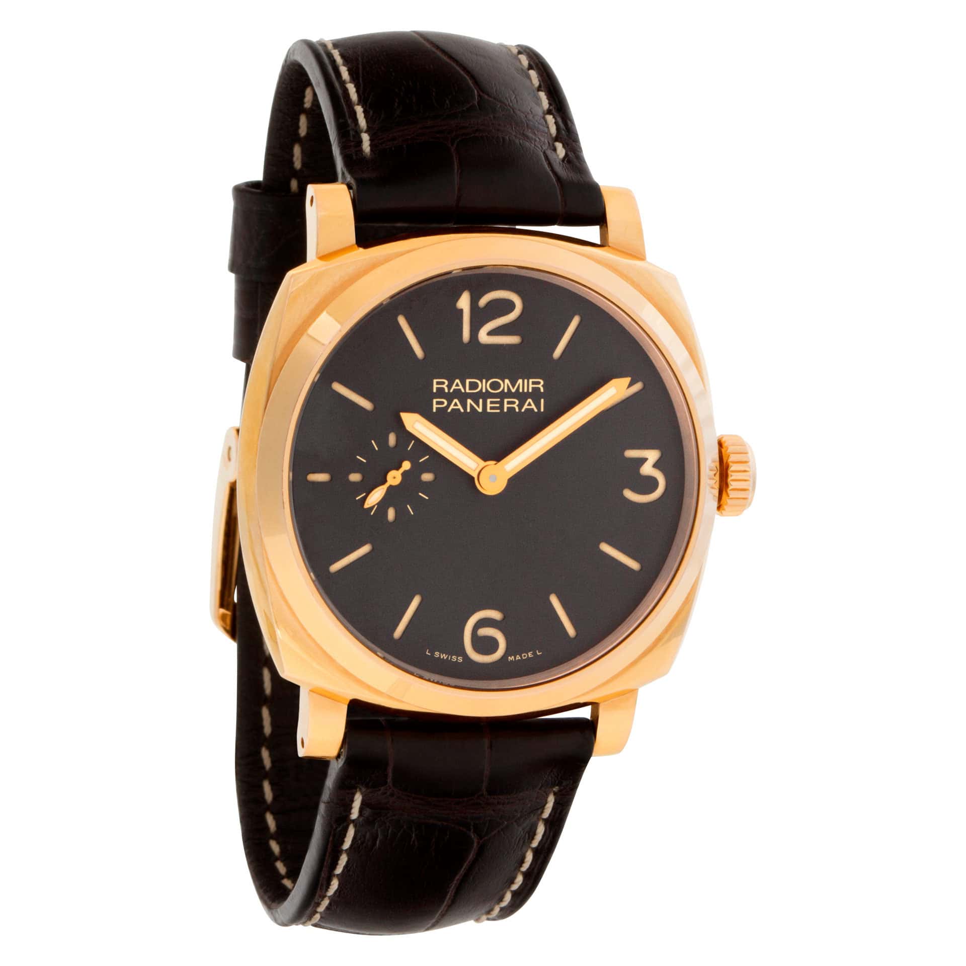 Panerai Radiomir Oro Rosa PAM 439 18k rose gold Brown dial 42mm