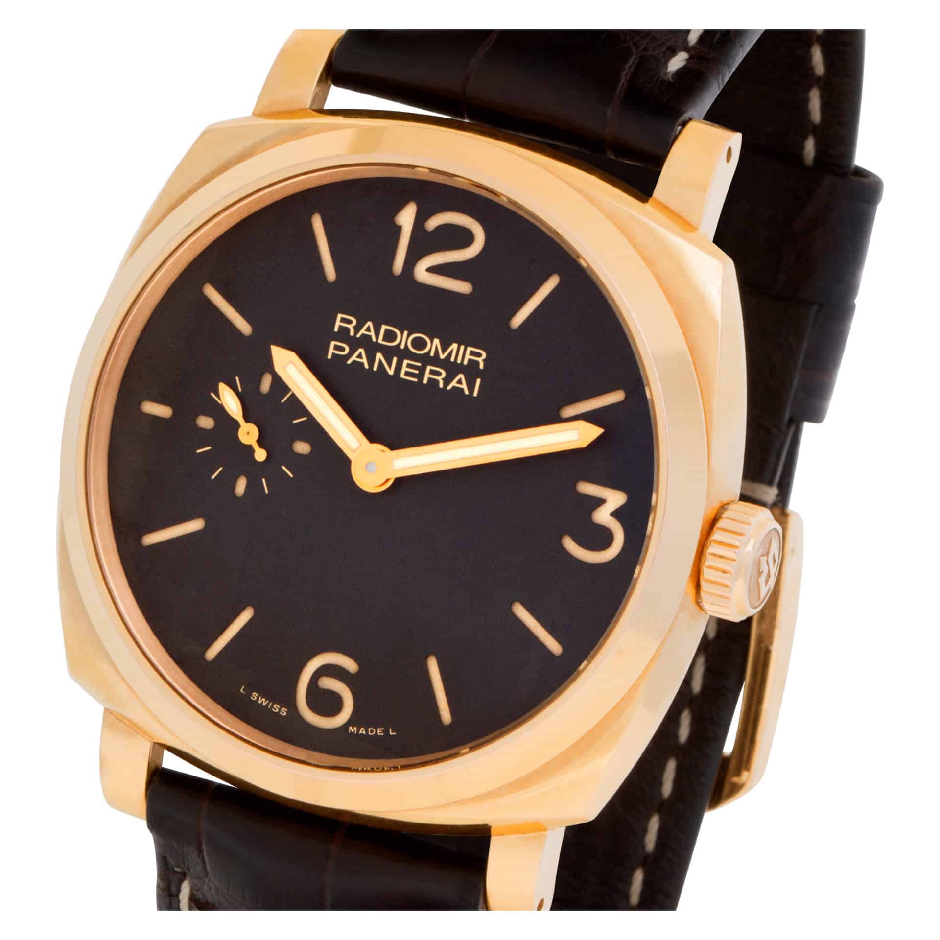 Panerai Radiomir Oro Rosa PAM 439 18k rose gold Brown dial 42mm