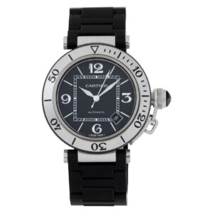 Cartier Pasha W31077U2 Stainless Steel Black dial 40mm Automatic watch