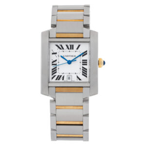 Cartier Tank Francaise W51005Q4 18k & steel 28mm auto watch