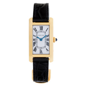 Cartier Tank Americaine xxx 18k White dial 18mm Manual watch