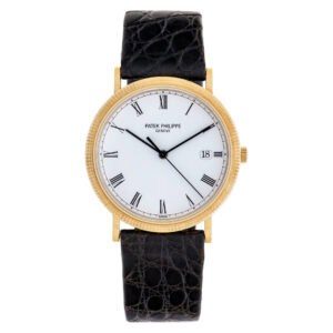 Patek Philippe Calatrava 3944 18k White dial 33mm Quartz watch