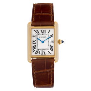 Cartier Tank Louis W1529756 18k Silver dial 25.5mm Quartz watch