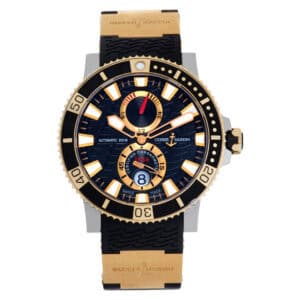 Ulysse Nardin maxi diver 265-90 18k rose gold & titanium Black dial 45mm Automat