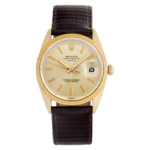 Rolex Date 15505 gold shell gold dial 34mm Automatic watch