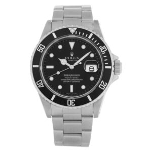 Rolex Submariner 16610 Stainless Steel Black dial 40mm Automatic watch