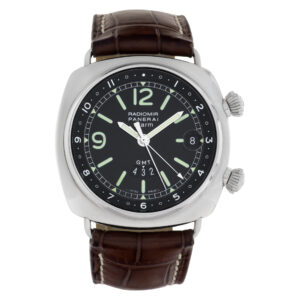 Panerai Radiomir Alarm Gmt PAM00098 stainless steel 42mm auto watch