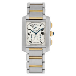 Cartier Tank Francaise W51004Q4 Stainless Steel Ivory dial 28mm Quartz watch