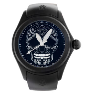 Corum Bubble "Mexican Skull" 082.310.98/0371 SM01 Black PVD Black dial 48mm Auto