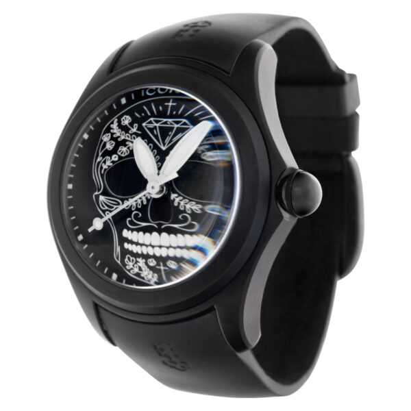 Corum Bubble "Mexican Skull" 082.310.98/0371 SM01 Black PVD Black dial 48mm Auto