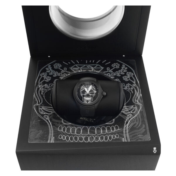 Corum Bubble "Mexican Skull" 082.310.98/0371 SM01 Black PVD Black dial 48mm Auto