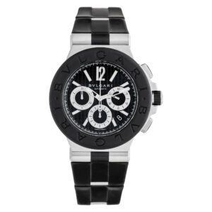 Bvlgari Diagono dg42svch Stainless Steel Black dial 42mm Automatic watch