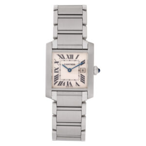 Cartier Tank Francaise W51011Q3 stainless steel 25mm Quartz watch