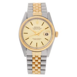 Rolex Datejust 16013 Stainless Steel Gold dial 36mm Automatic watch