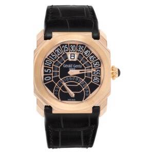 Gerald Genta OCTA Obr.x.50 18k rose gold Black dial 40mm Automatic watch