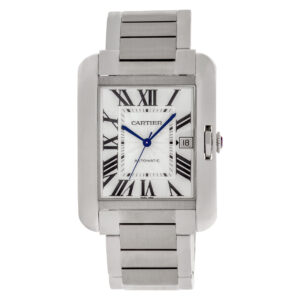 Cartier Tank Anglaise W5310008 Stainless Steel Silver dial 36mm Automatic wat