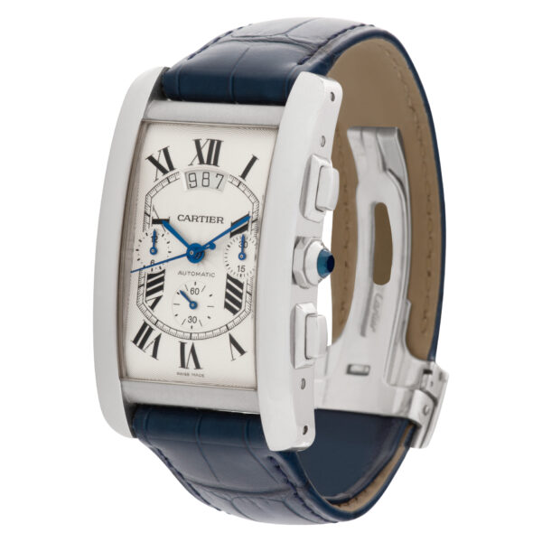 Cartier Tank Americaine W2609456 18k white gold 31mm auto watch