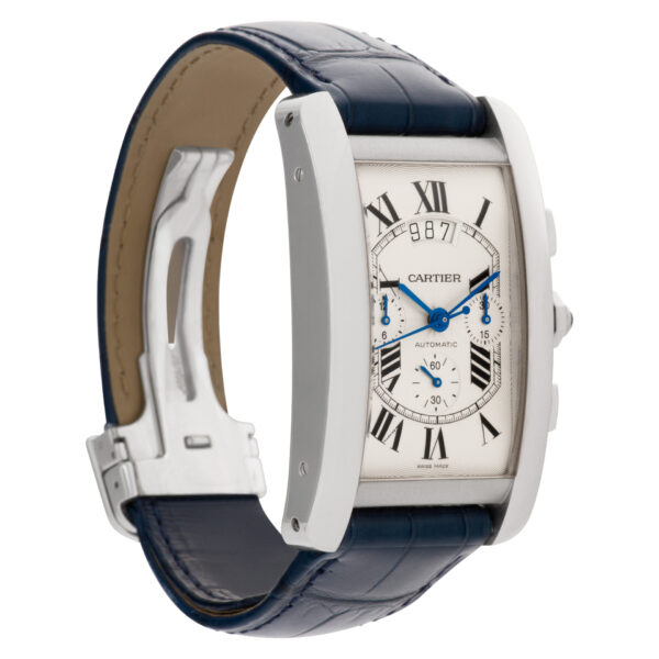 Cartier Tank Americaine W2609456 18k white gold 31mm auto watch