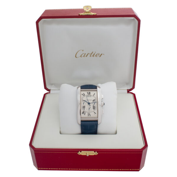 Cartier Tank Americaine W2609456 18k white gold 31mm auto watch