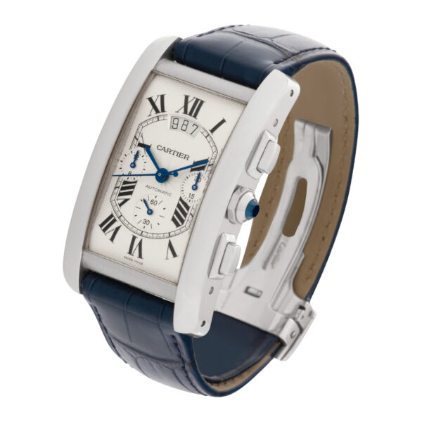 Cartier Tank Americaine W2609456 18k white gold 31mm auto watch