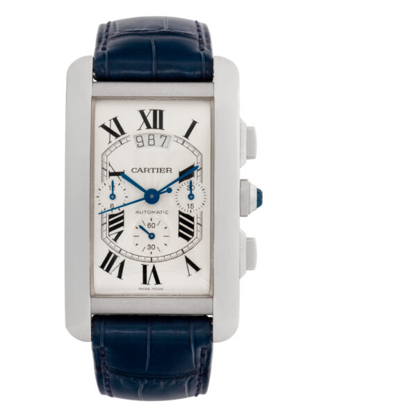 Cartier Tank Americaine W2609456 18k white gold 31mm auto watch