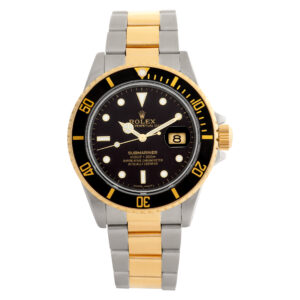 Rolex Submariner 16803 18k & steel 40mm auto watch