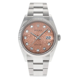 Rolex Datejust 126234 Stainless Steel Pink dial 36mm Automatic watch