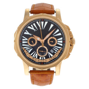 Gio Monaco Hypnos 18k rose gold 45mm auto watch