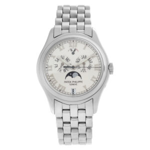 Patek Philippe Annual Calendar 5036-1 18k white gold 36.5mm auto watch