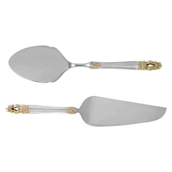 HISPANA aka SOVEREIGN "Gold" Sterling Silver flatware set by Gorham, patented in 1968. 6 place set for 10 with 6 serving pieces.