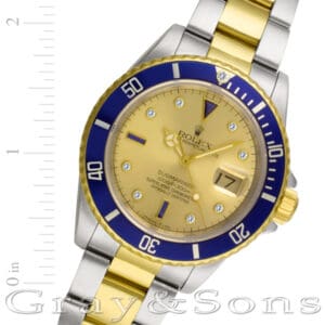 Rolex Submariner 16613 18k & steel 40mm auto watch