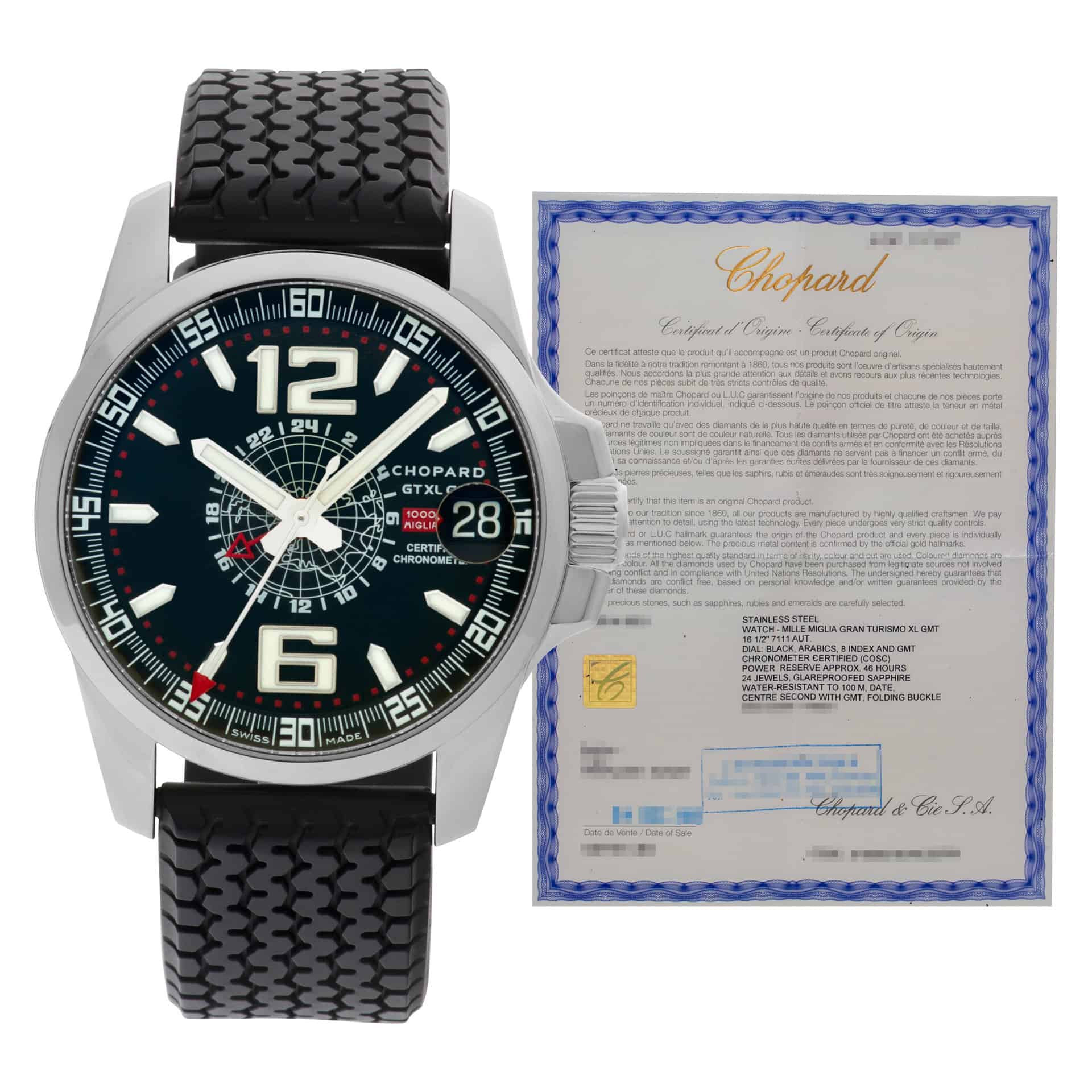 Chopard Mille Miglia 168514 stainless steel 45mm auto watch