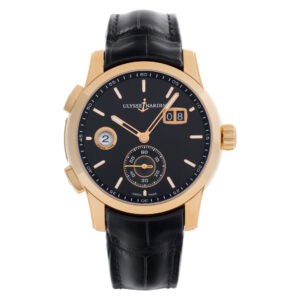 Ulysse Nardin Dual Time 3346-126/92 18k rose gold 42mm auto watch