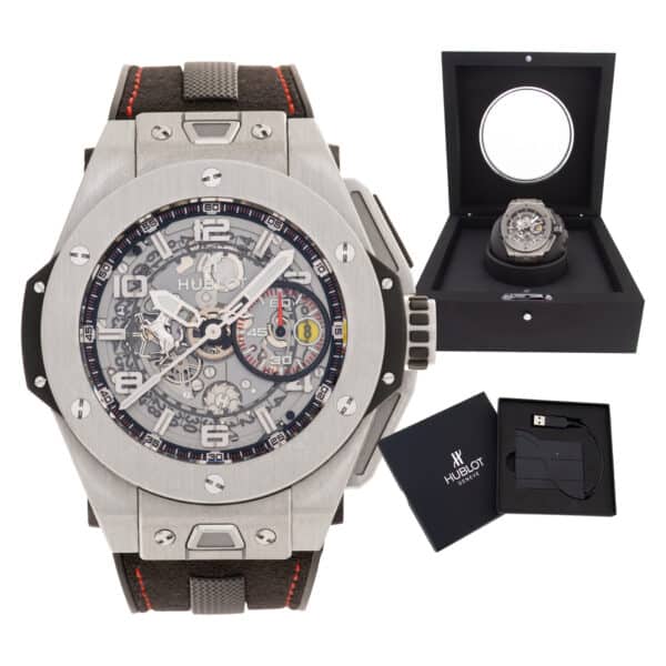 Hublot Big Bang Ferrari 402.nx.0123.wr titanium 45mm auto watch